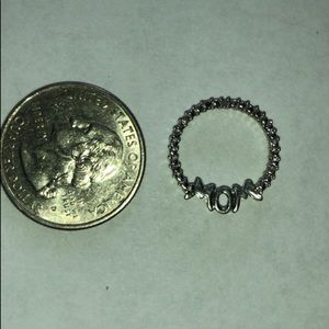 Sterling Silver Mom Charm